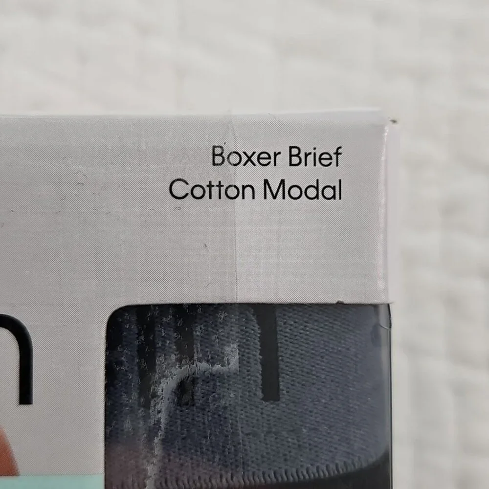 Calvin Klein‎ 3-Pack Boxer Briefs Men's XL Black Gray Organic Cotton Modal NEW